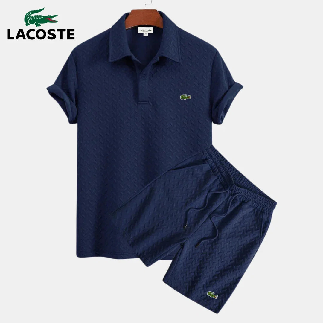 ROSEVEA PulseFit Completo da Uomo Polo Strutturata e Pantaloncini
