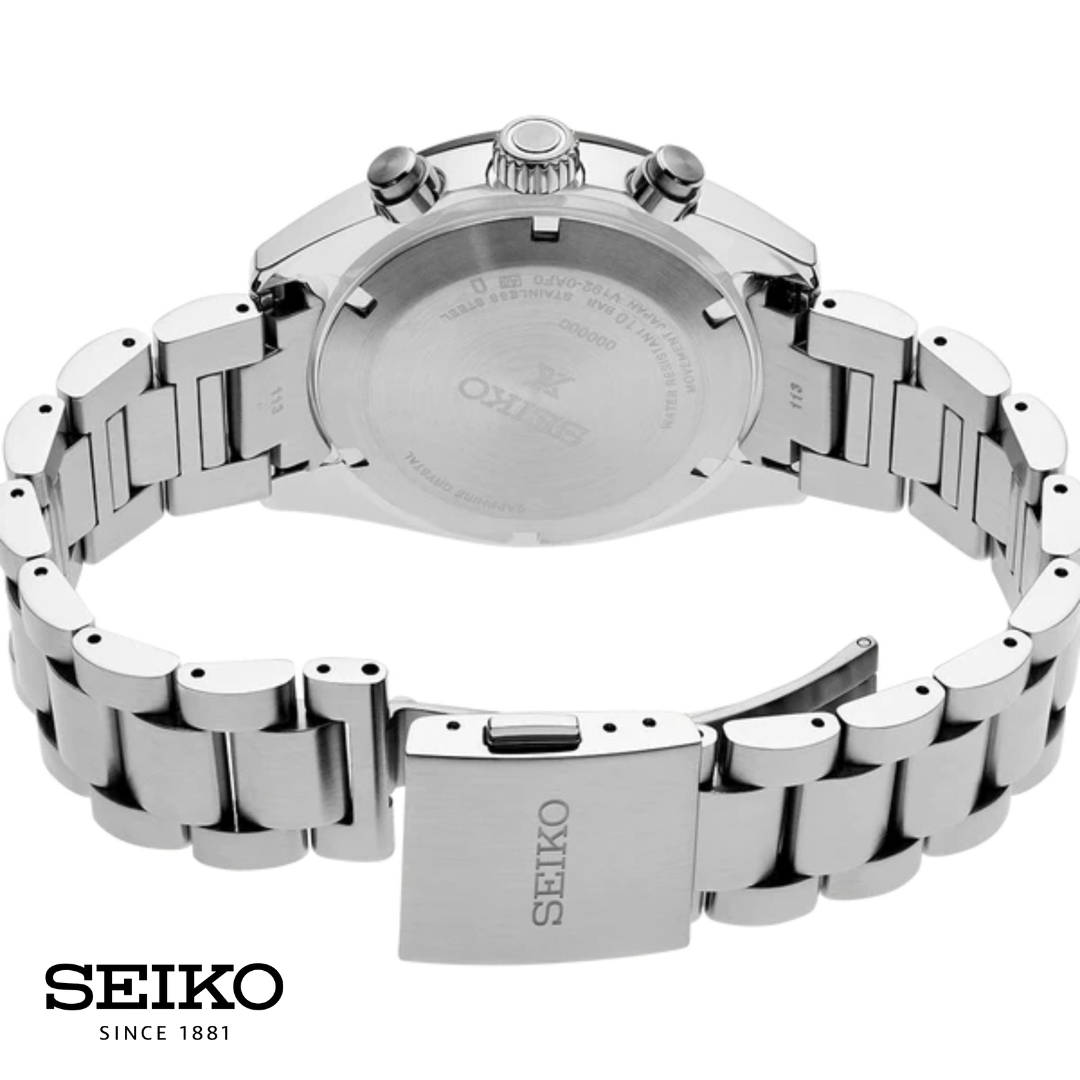 Orologio Uomo Cronografo Elegante con Cassa in Acciaio