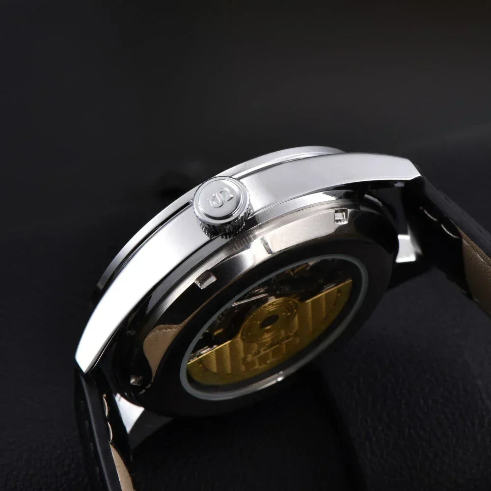 Orologio Uomo Automatico Elegante con Cassa in Acciaio